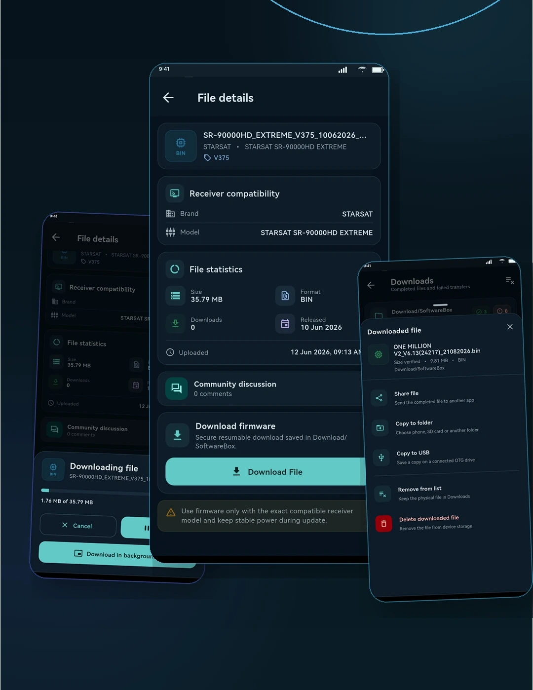SoftwareBox file details and download flow